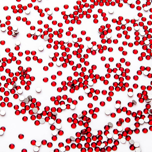 1440Pcs Siam Crystal Rhinestones,Glass Flatback Rhinestones Gemstones Small for Nail Face Makeup Art Crafts Clothes Decoration -(SS4,1.6mm,Siam)