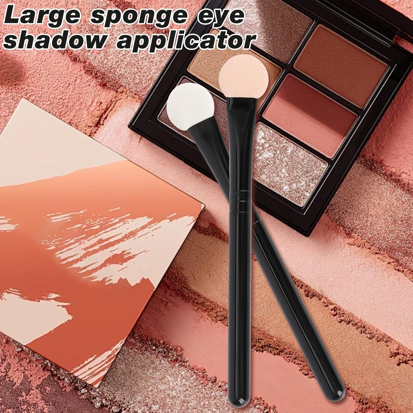 Eyeshadow Applicators Double Sided Sponge Makeup Brushes Reusable 8Pcs Round Foam Eye Shadow Applicator Sticks Brush Set Washable