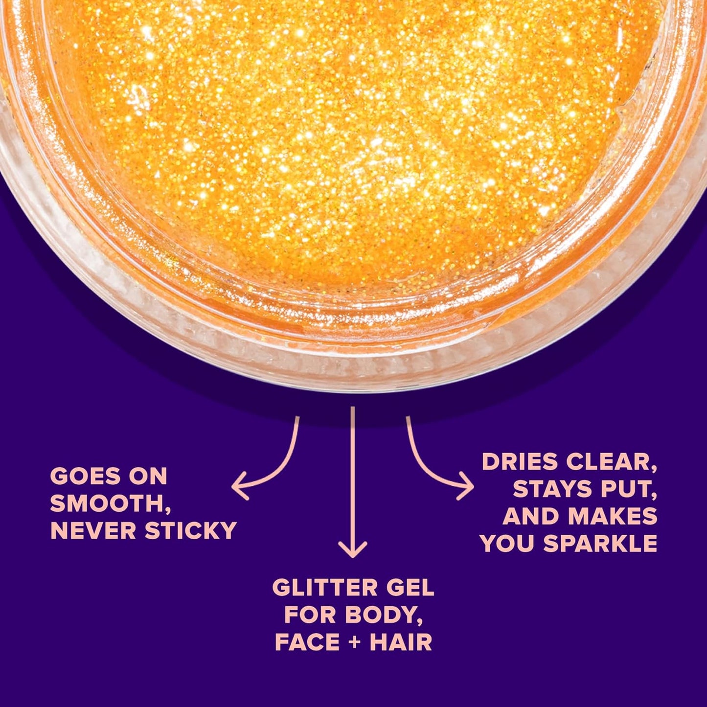 UNICORN SNOT Holographic Face Glitter & Body Glitter Gel: Glitter Makeup, Hair Glitter, Festival Rave and Anime Cosplay, Halloween Costume Makeup - Vegan & Cruelty Free, 1.7 oz Orange Glitter (Fire)