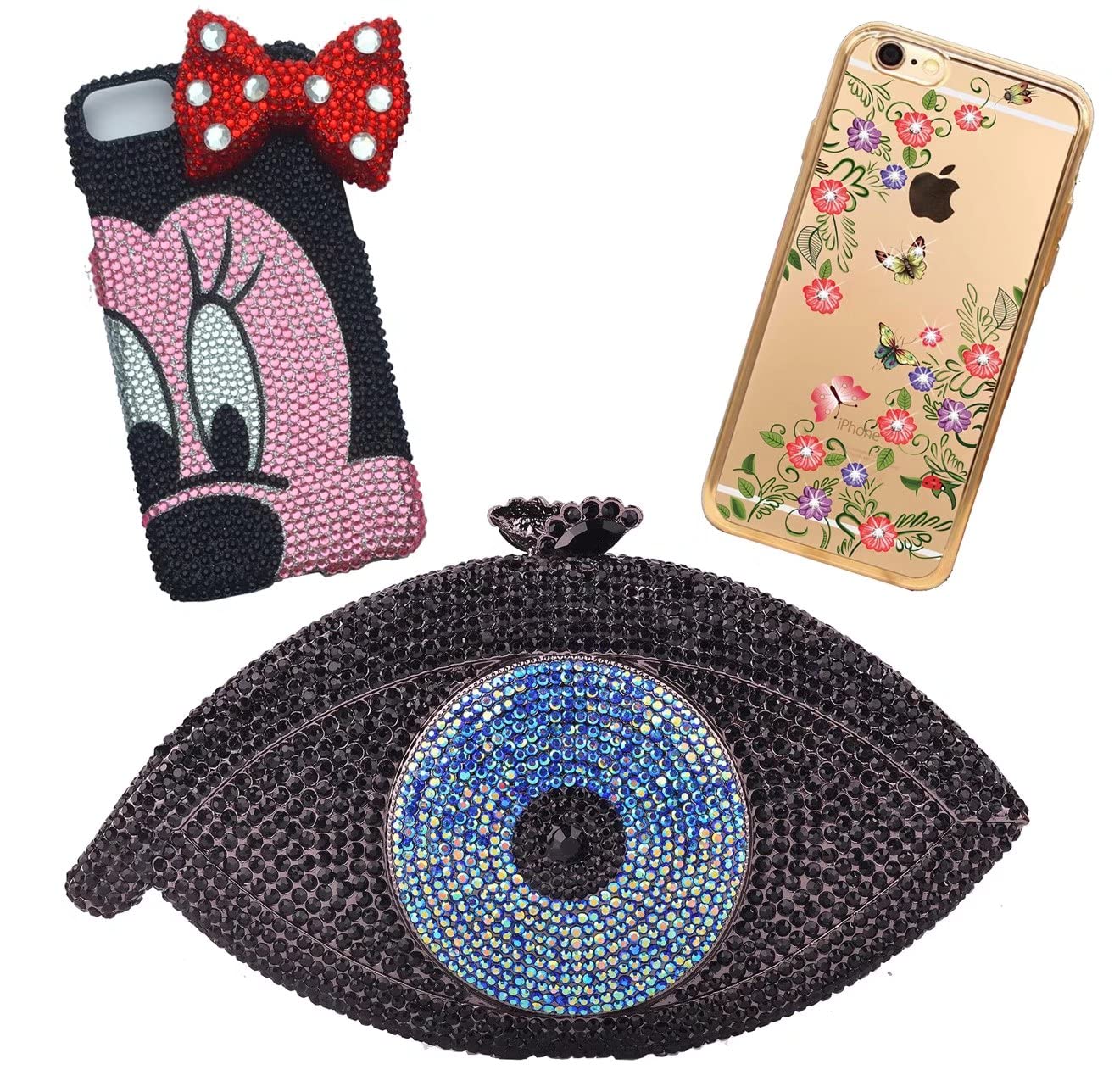 3000 Pieces SS6 2mm Flatback Rhinestones AB Clear Round Gems Crystals for Nail Art DIY Crafts Clothes Shoes Bags （Transparent Dark Purple AB）