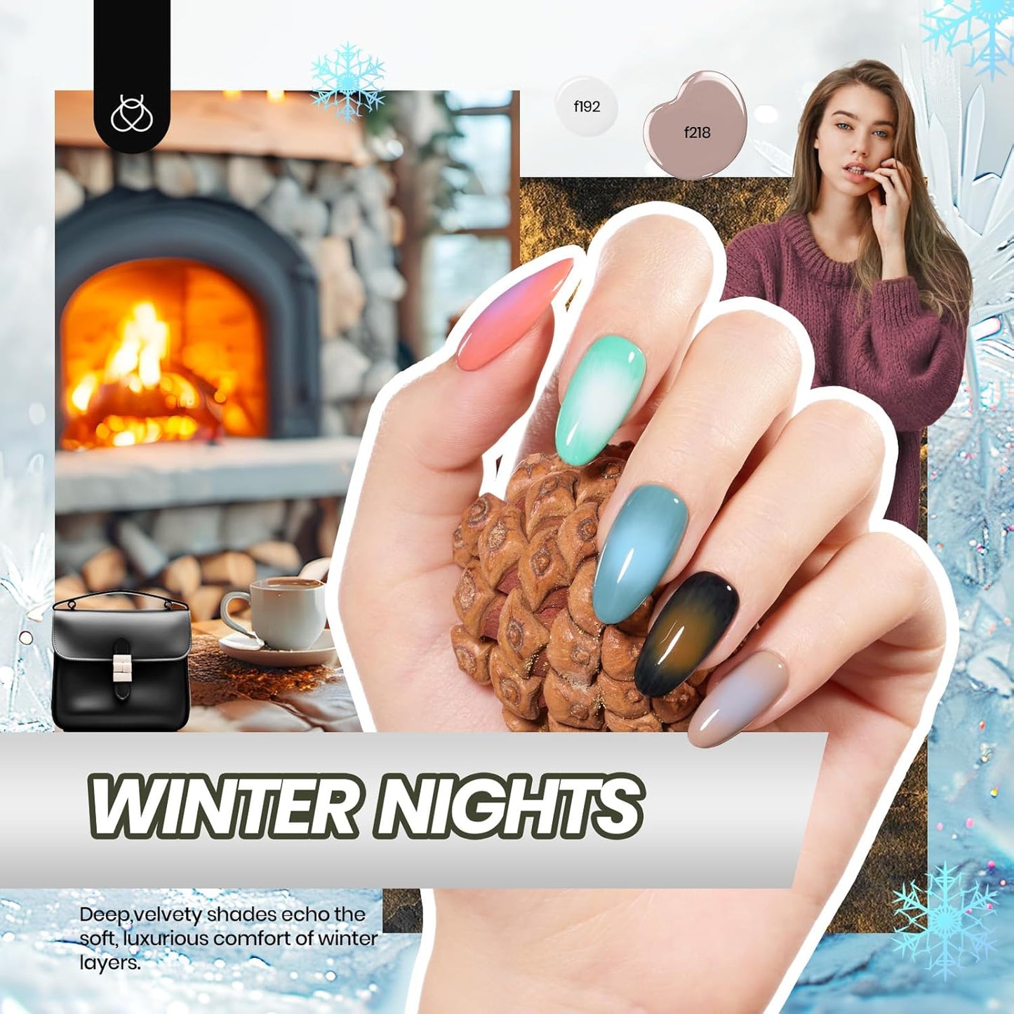 Beetles Gel Nail Polish Kit with U V Light - 32 Colors Gel Polish 54 Pcs Nail Kits with Base and Glossy Top Coat Soak Off DIY Salon Beginner-friendly Manicure Nails Stuff Gifts for Women Teens Girls