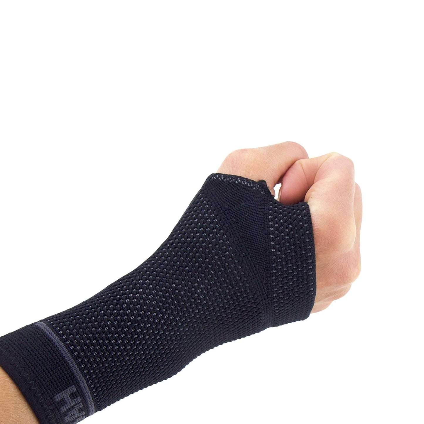 Zensah Compression Wrist Support - Wrist Sleeve for Wrist Pain, Carpal Tunnel - Wrist Support - Wrist Brace (Small, Black/Grey)
