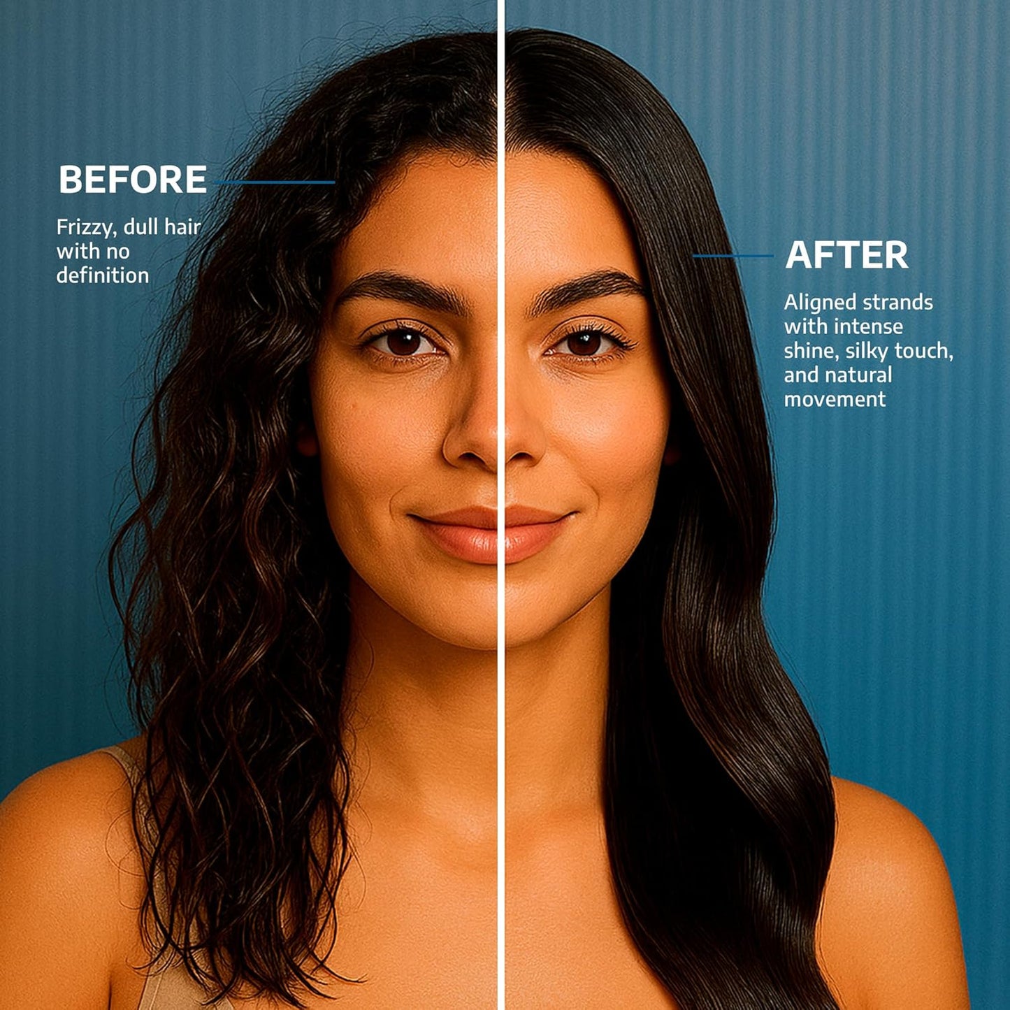 Fusionfrizz Organic Keratina Para Alisar el Pelo, Frizz Control Hair Care Products, Keratina Orgánica para Alisar el Pelo, Brazilian Keratin Treatment, Vegan Keratin Hair Treatment 16.9 FlOz