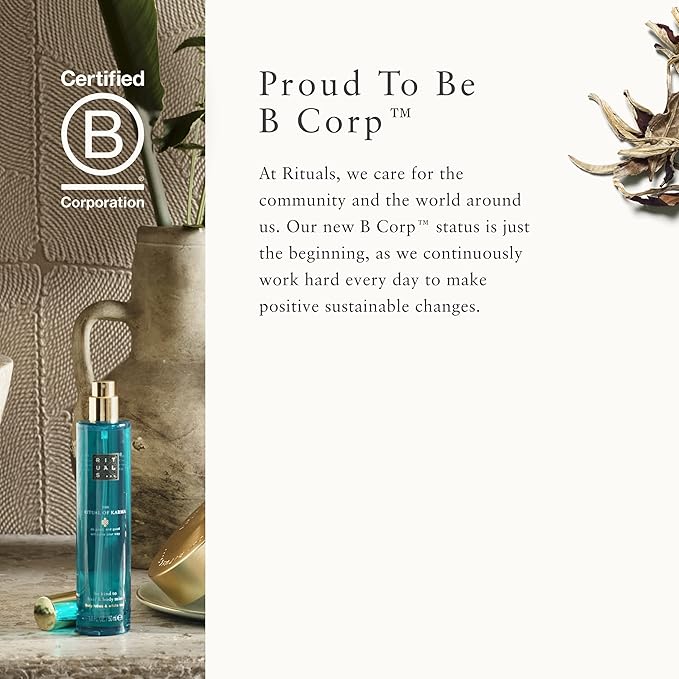 RITUALS Karma Soothing Hair & Body Mist - Body Spray with Holy Lotus & White Tea - 1.6 Fl Oz