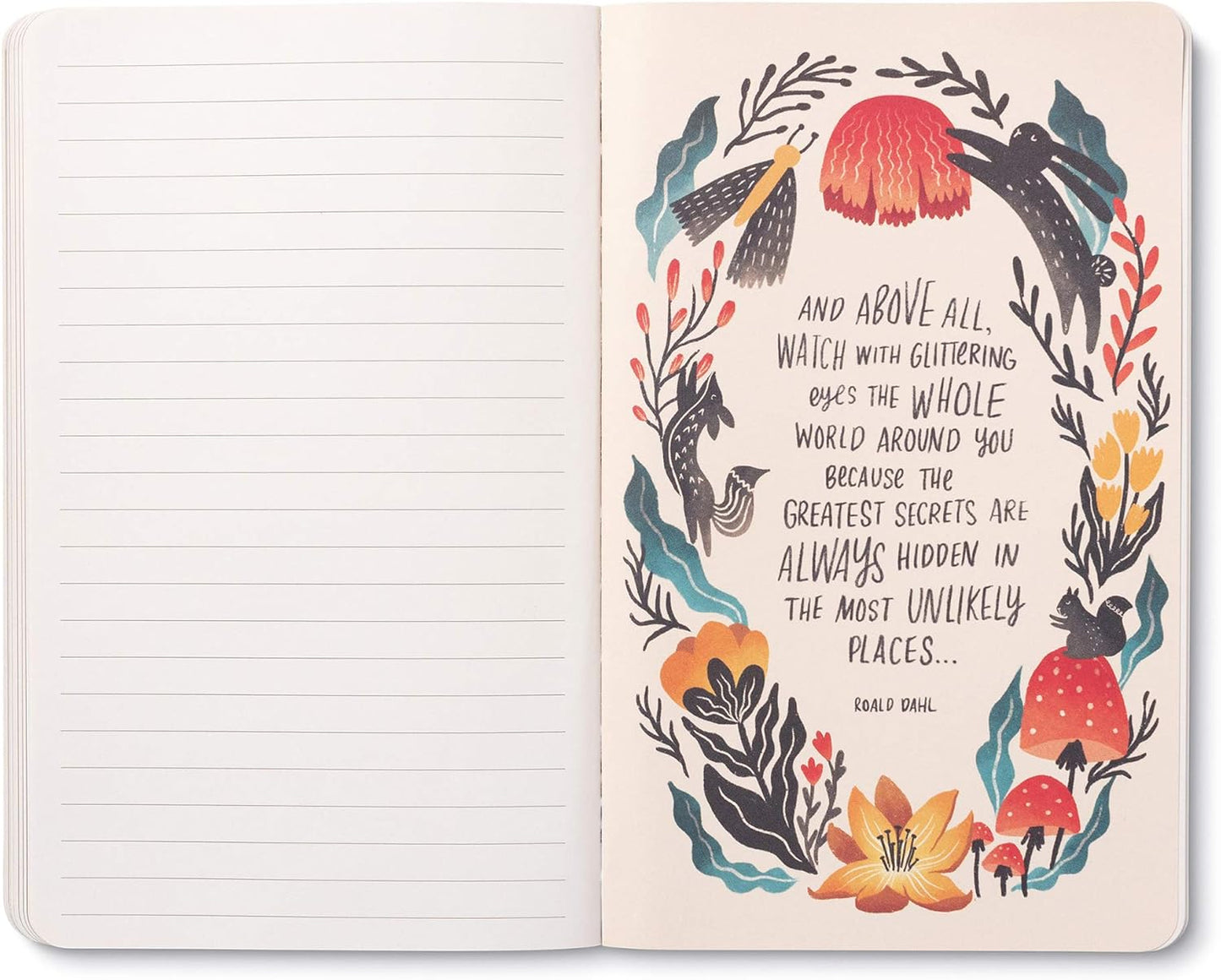 Compendium Softcover Journal - The universe is full of magical things. – A Write Now Journal with 128 Lined Pages, 5″W x 8″H