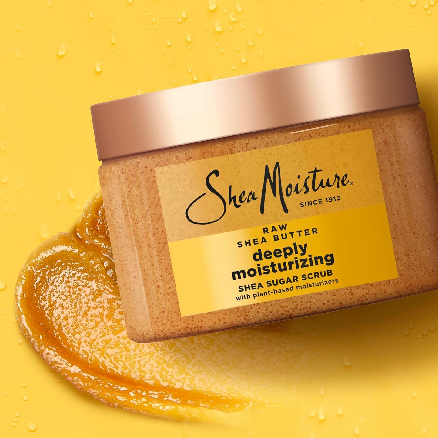 SheaMoisture Shea Sugar Body Scrub For Moisturize And Restore Dry Skin Raw Shea Butter Deeply Moisturizing Body Scrub With 24h Shea Moisture Nutrients 12 oz