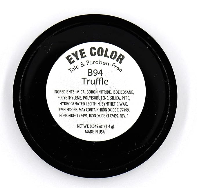 Truffle Chocolate Deep Dark Chestnut Cocoa Brown Shimmer Pressed Powder Single Vegan Eyeshadow; Talc, Paraben & Cruelty Free