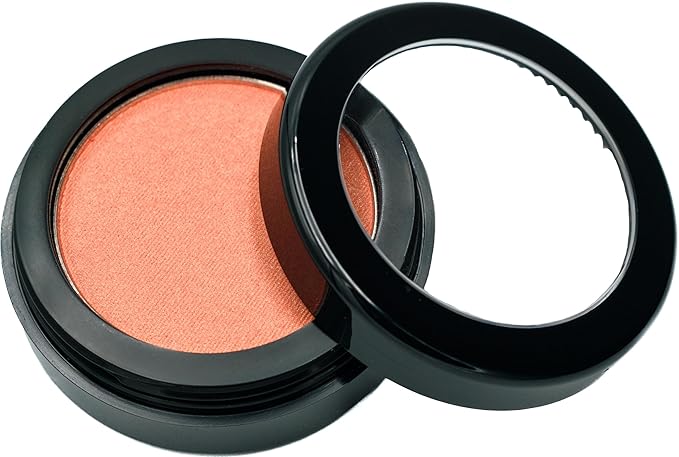 Georgia Peach Orange Tangerine Summer Blush Pressed Cheek Blush Color Contour Powder, Talc & Paraben Free, 4 Grams, No Animal Testing & Cruelty Free