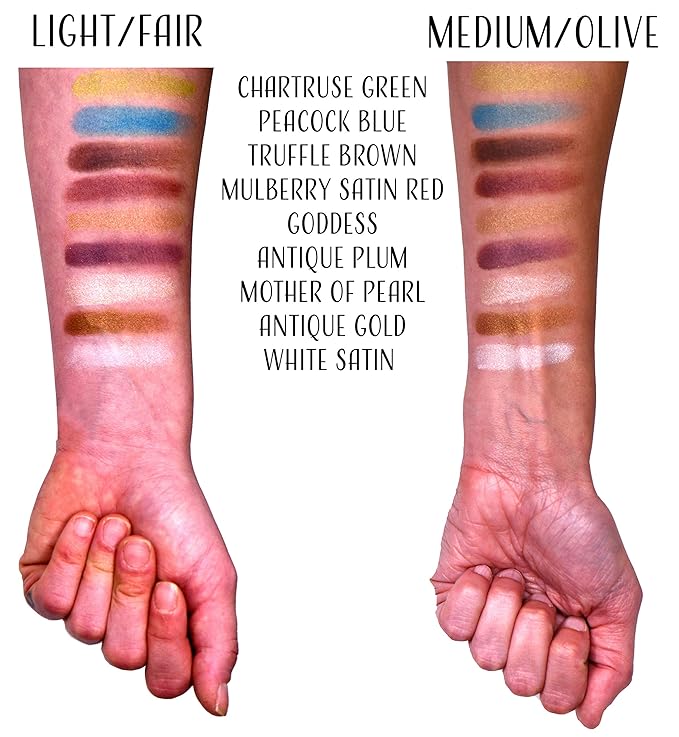 Peacock Neon Jewel Tone Blue Turquoise Teal Shimmer Pressed Powder Single Vegan Eyeshadow; Talc, Paraben & Cruelty Free