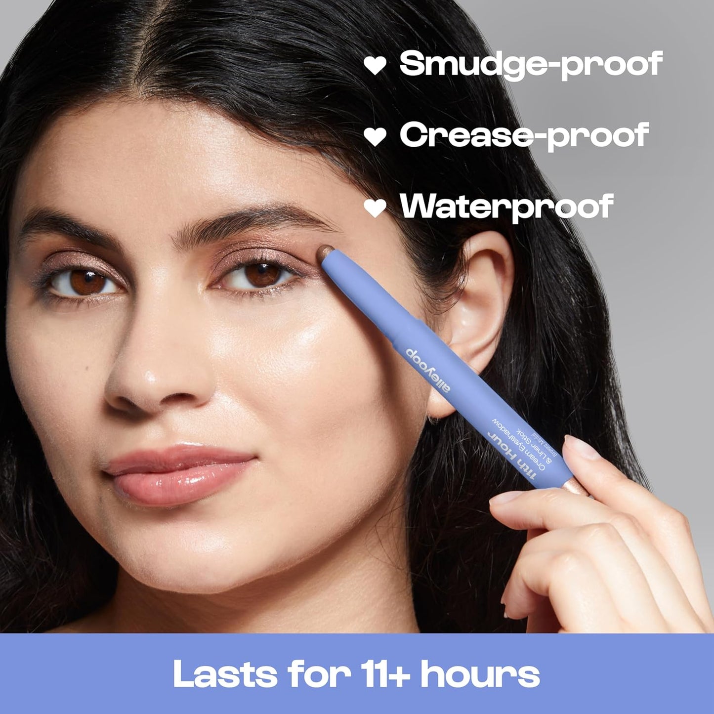 ALLEYOOP 11th Hour Cream Eye Shadow Sticks - Bronze Medal (Shimmer) - Award-winning Eyeshadow Stick - Smudge-Proof and Crease Proof for Over 11 Hours - Easy-To-Apply and Compact for Travel, 0.05 Oz