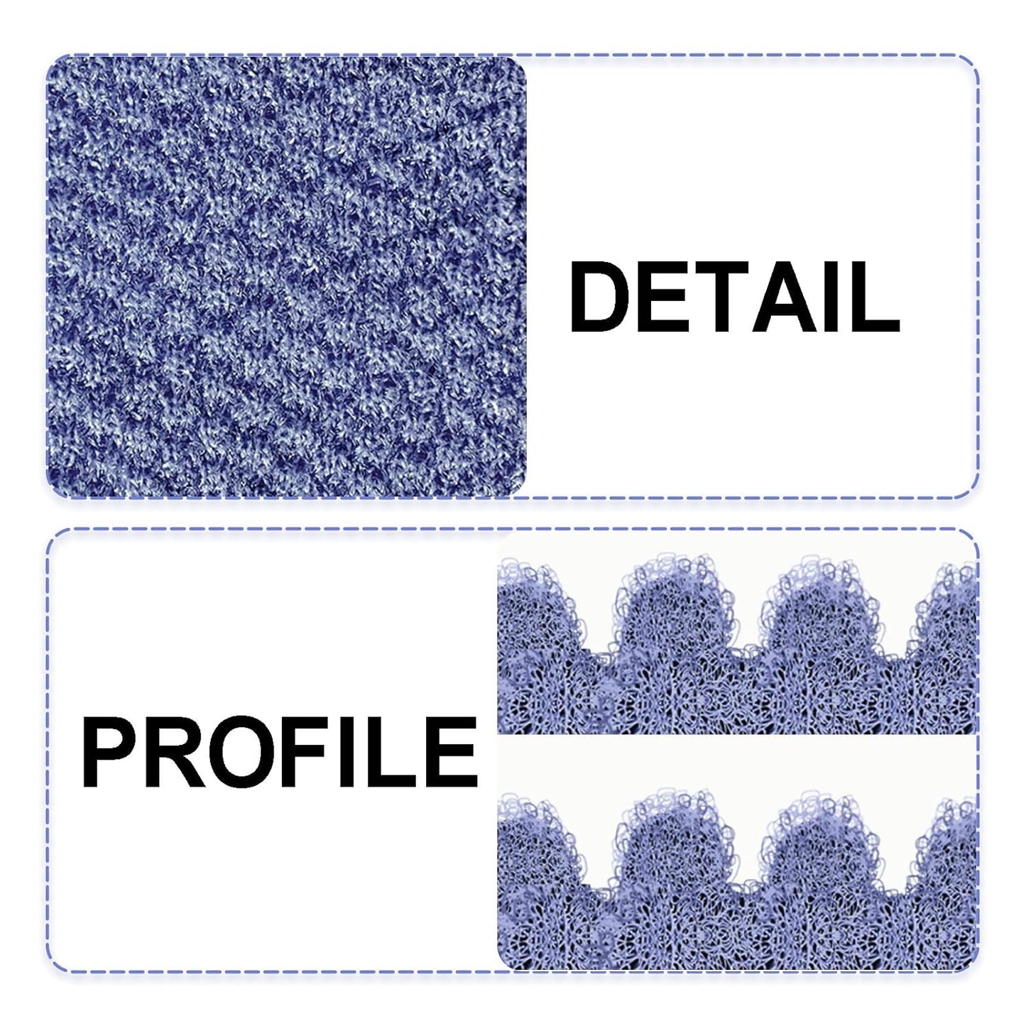 Evridwear Exfoliating Glove for Shower Man and Women, Dual Texture Bath Body Scrub Gloves Dead Skin Cell Remover for Massage (3 Pairs Heavy)