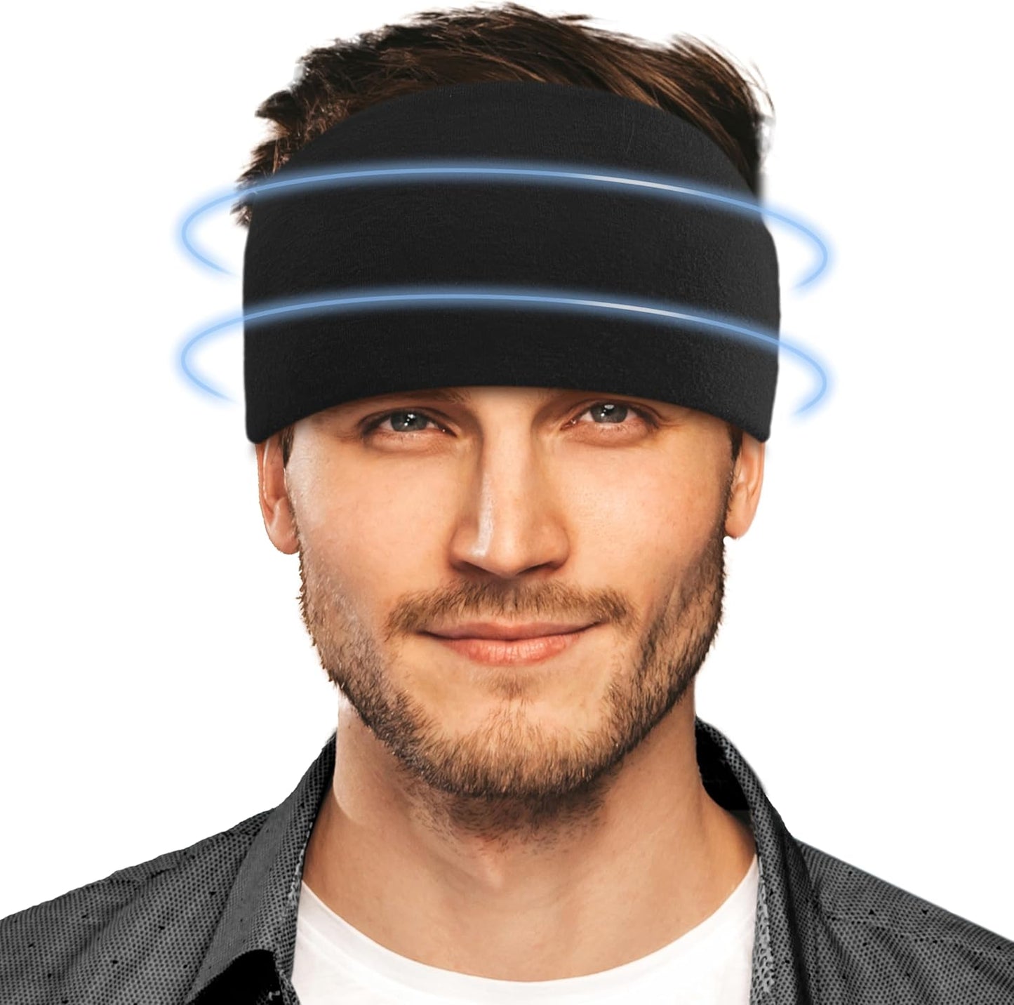 Crimmy Migraine Headache Relief Cap, Cooling Gel Headband Neck Wrap Hat Mask, Soothing Ice Pack Head Face Cold Compress for Tension Stress & Hangover