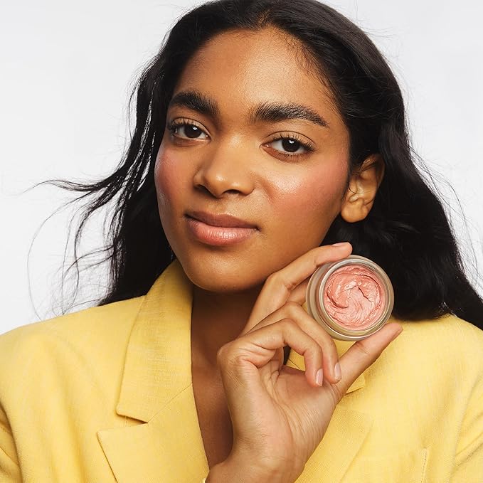 goop Beauty Cream Blush | Sheer Pop of Color for Lips & Cheeks | Vitamin C, Vitamin E & Safflower Oil | Natural Makeup for Glowing Skin | 0.5 oz | Whiskey - Warm Terracotta