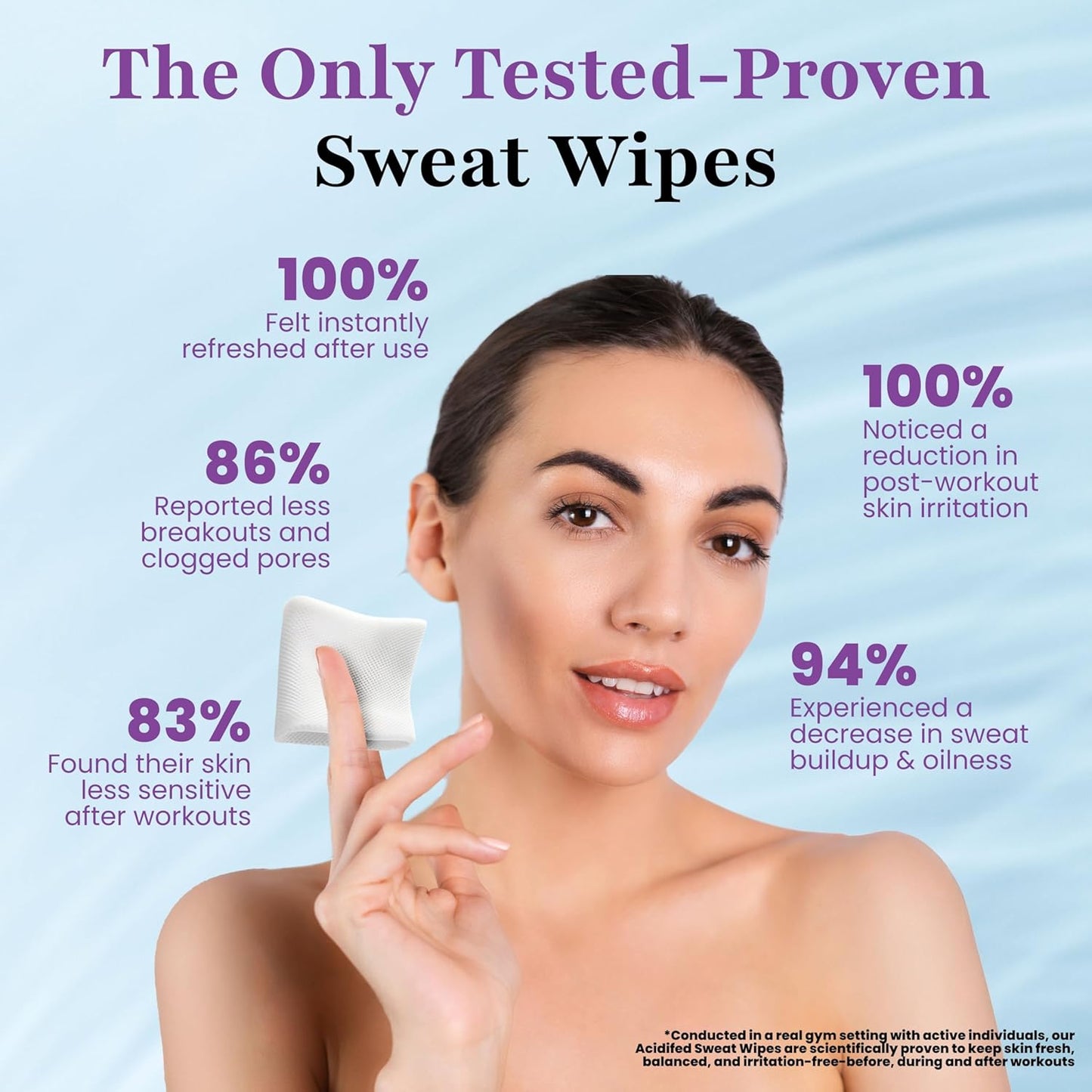 Zero Trace Travel Deodorant Wipes - 60 Count- 24 Hour Odor Control - Aluminum Free Hypoallergenic Mini Deodorant For Women and Men - Individually Wrapped Underarm & Body Wipes- Nature Bliss Trio