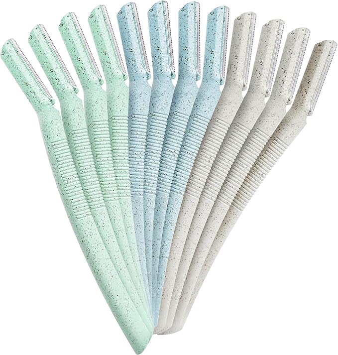 ennva Eyebrow & Facial Hair Razor | Multipurpose Dermaplane Trimmer | Disposable Blades - 12pcs