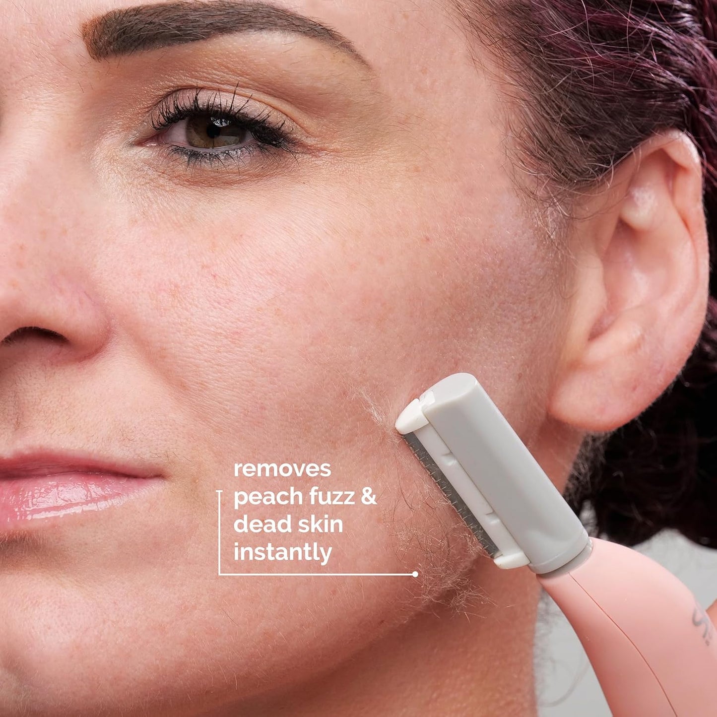 SPA SCIENCES - SIMA Patented Dermaplane Razor for Women Face – Painless 2-in-1 Facial Exfoliation & Peach Fuzz Hair Removal – Anti-Aging – 3 Speeds – Rechargeable – 19 Weeks Treatment