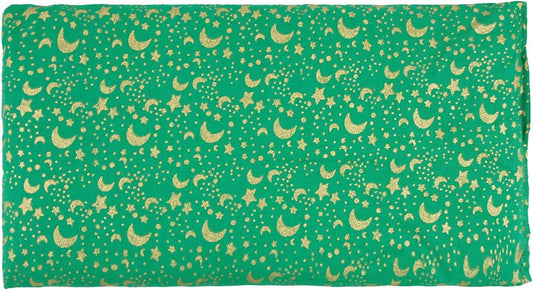 Nature's Approach Basic Herb Pack Rice Heating Pad Microwavable Reusable Heat Pack with Herbal Aromatherapy Fill, Freezer and Microwave Safe for Hot and Cold Therapy, Celestial Green