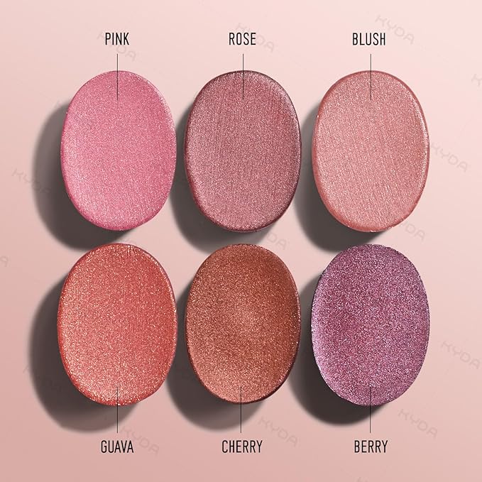 KYDA 3 Colors Mineral Color Balm, Buildable Shimmer Color for Lips and Cheeks, Broad spectrum SPF 35, Natural Shimmer Finish, Lightweight Blendable Creamy, Multiuse Blush Stick, Set A