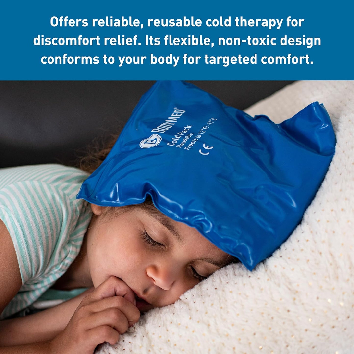 BodyMed Reusable Vinyl Ice Pack (2-Pack) for Knee, Arm, Elbow, Shoulder, Back - Professional Grade Cold Therapy for Injuries, Aches, Swelling, Bruises, Sprains - 21 in. x 13 in. (Oversize)