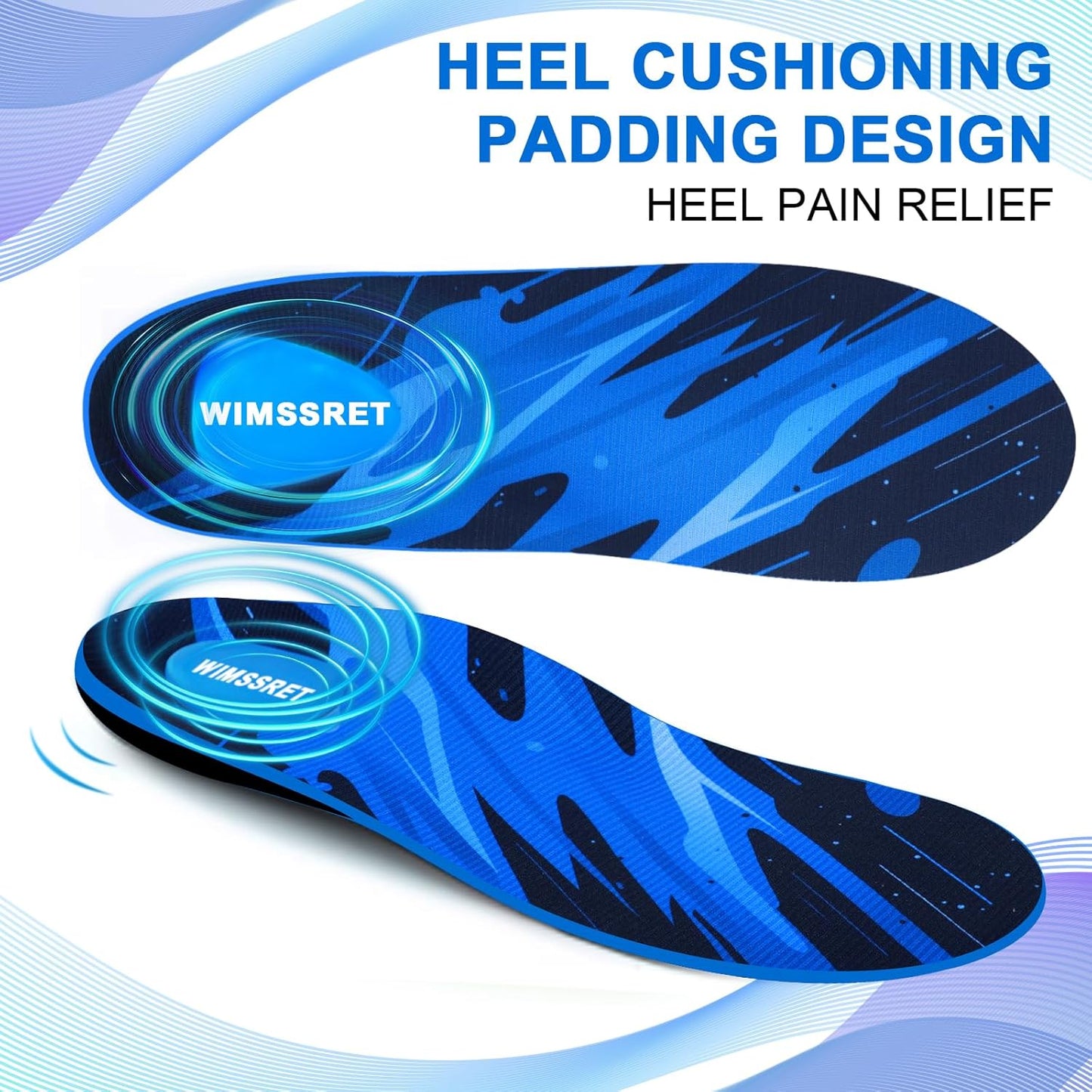 Plantar Fasciitis Relief Insoles with High Arch Support - Heavy Duty Support and Heel Pad, Orthotic Shoe Inserts for Moderate Pronation, Arch Pain, Flat Feet, Men Women, All-Day Comfort