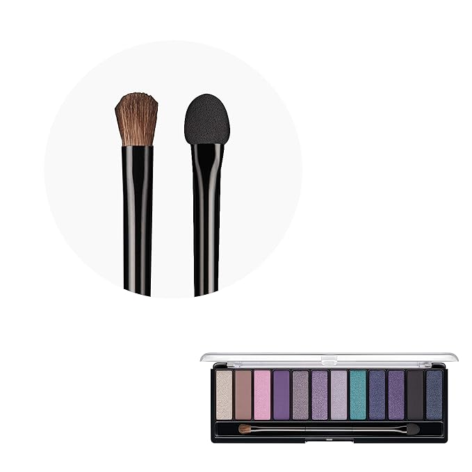 Rimmel London Magnif'Eyes Eyeshadow Palette, 12 Shades, Blendable Formula, Versatile, 008, Electric Violet, 0.5oz