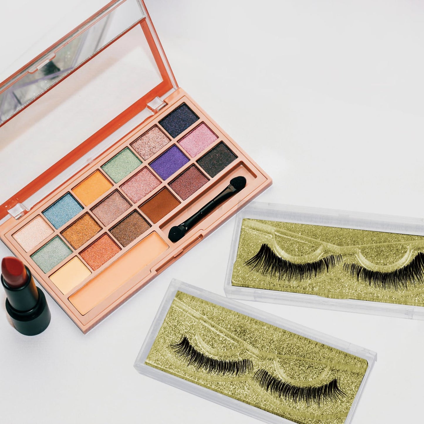 Gold Eyelash Cases - 30 Pack Customizable Lash Boxes, Bulk Lash Storage Containers with Premium Display Protection