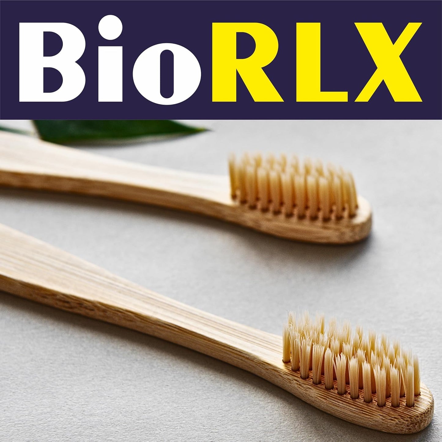 BioRLX Bamboo Toothbrush - Biodegradable Wooden Toothbrushes, Natural BPA Free - Wooden Toothbrush, Eco-Friendly - Compostable and Durable (Three Pieces, Medium)