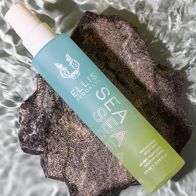 Ellis Brooklyn Body Mist - Sea - Hair Perfume & Body Spray - Jasmine, Mandarin & Sandalwood Fragrance, Long Lasting Perfume - Clean, Vegan, Paraben-Free, Cruelty-Free (3.38 fl oz)