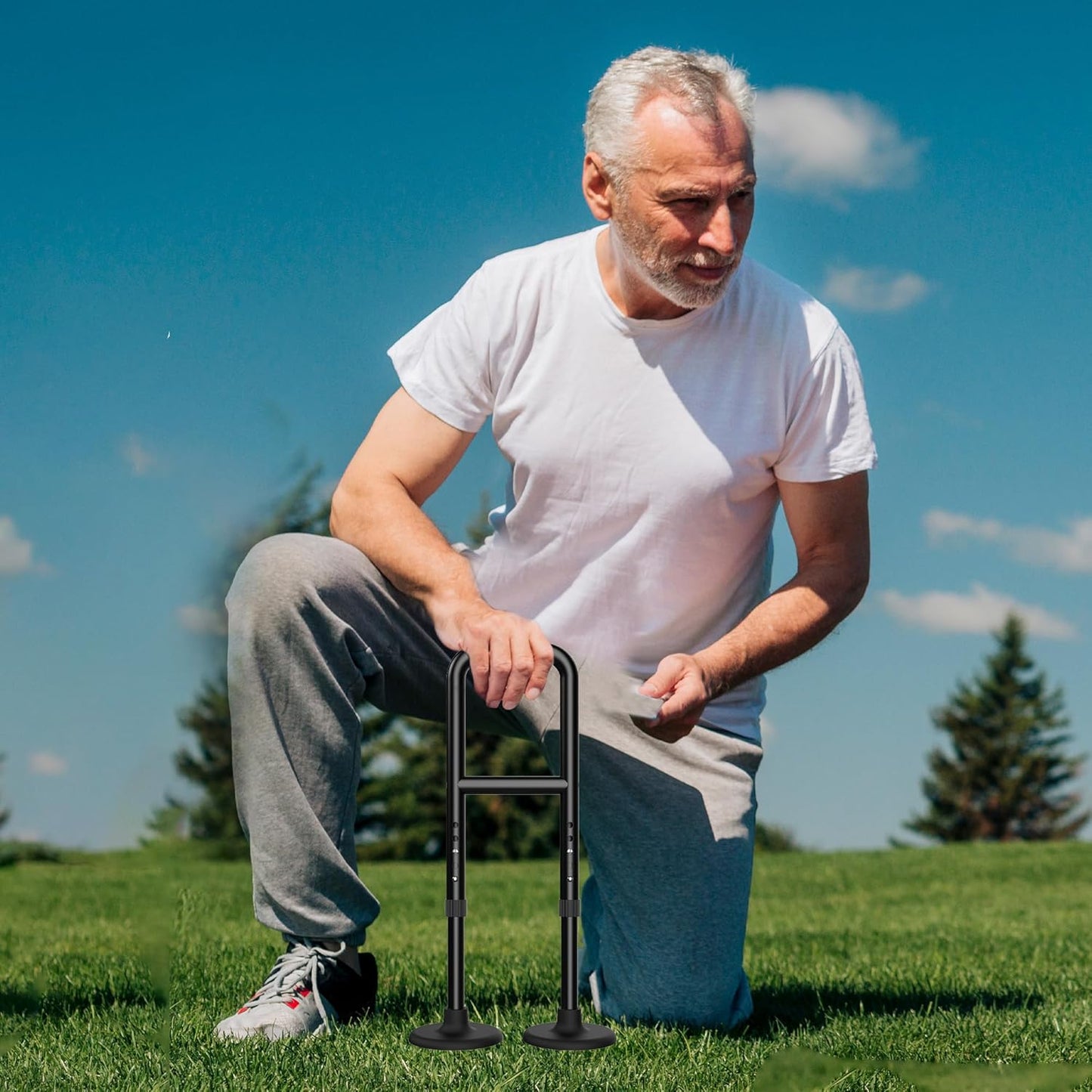 Standing Aid from Floor, Portable Standing Up Assistance for Seniors, Sturdy, Stable, Adjustable Tool - Help a Person Stand