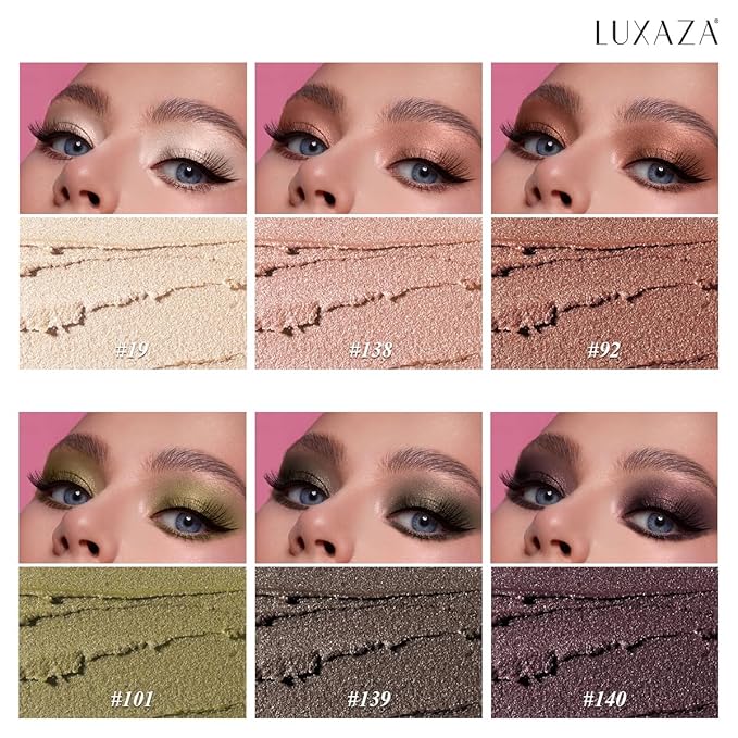 Neutral Eyeshadow Stick Makeup Set, Metallic Shimmer Matte Cream Eye Shadow Eyeliner Brightener Pencil Crayon - Classic 6PCS A005