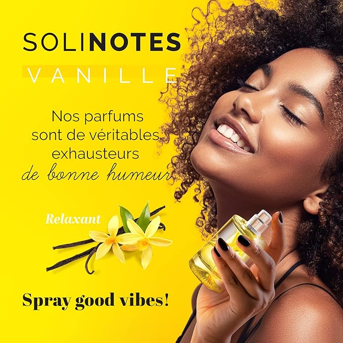 SOLINOTES Vanilla Perfume for Women - Eau De Parfum | Delicate Floral and Soothing Scent - Made in France - Vegan - 1.7 fl.oz