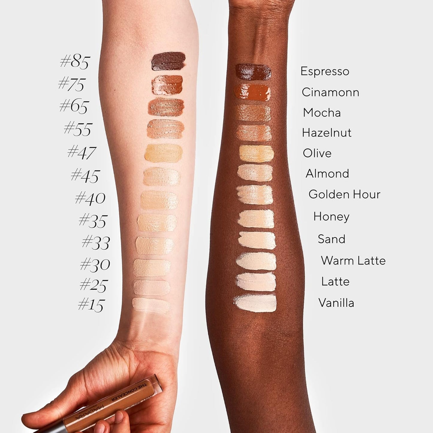 MÁDARA Organic Skincare | Luminous Perfecting Concealer 35 HONEY – 4ml, Dewy finish, With hyaluronic acid, Natural concealer for dark circles and blemishes, Vegan, COSMOS natural certified.