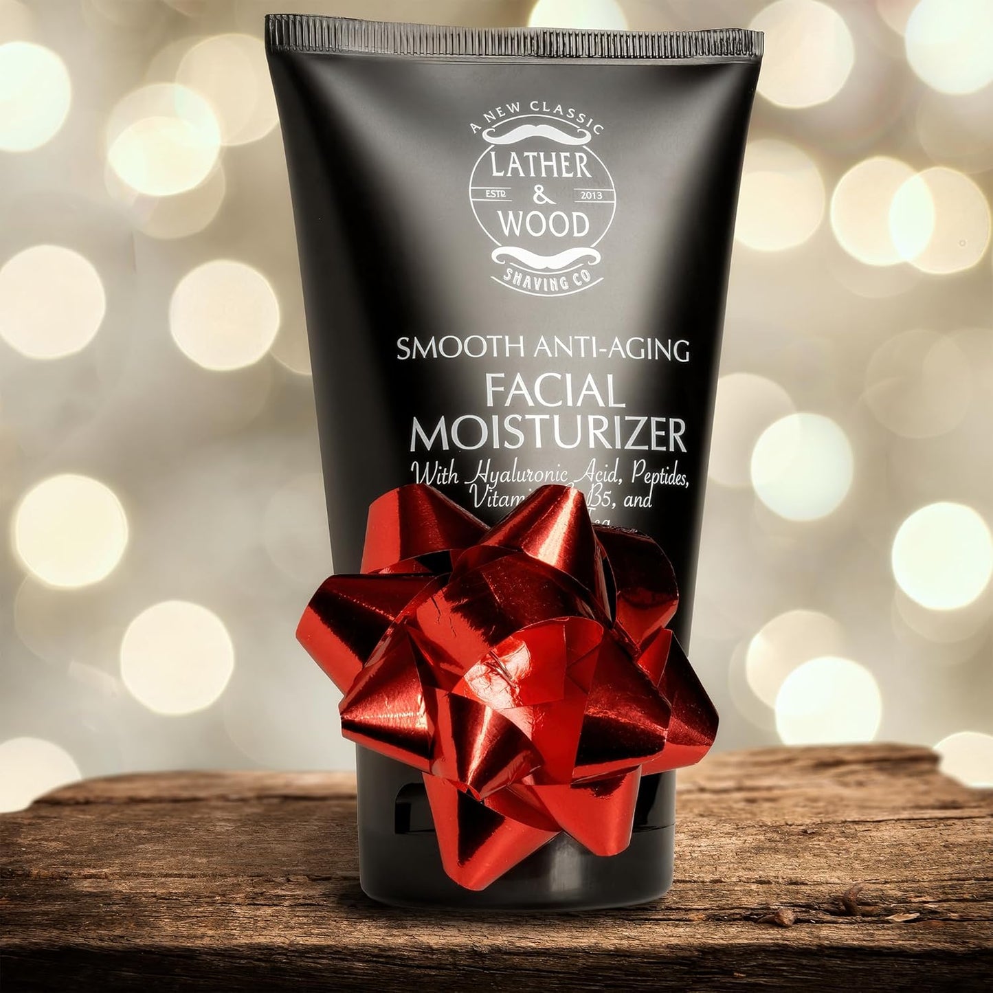 Face Moisturizer for Men - Lather & Wood's Luxurious Sophisticated Face Lotion for the Regular Guy. Fragrance-Free Facial Cream for Men. (Unscented, 4 ounce)