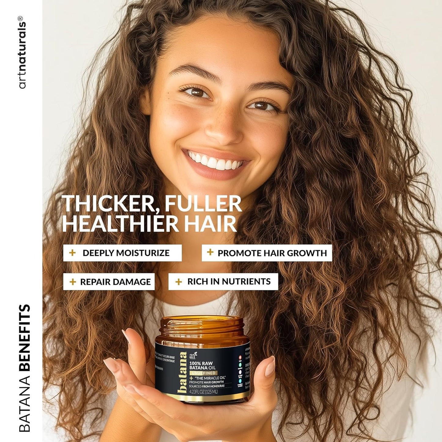 Batana Oil for Hair Growth – 4Pc Set: Raw Batana oil 4oz + 4.2oz Paste, Lash Wand & Brow Brush– Organic Dr. Sebi Inspired Products from Honduras –100% Unrefined Miracle for Scalp, Edges & Eyebrows