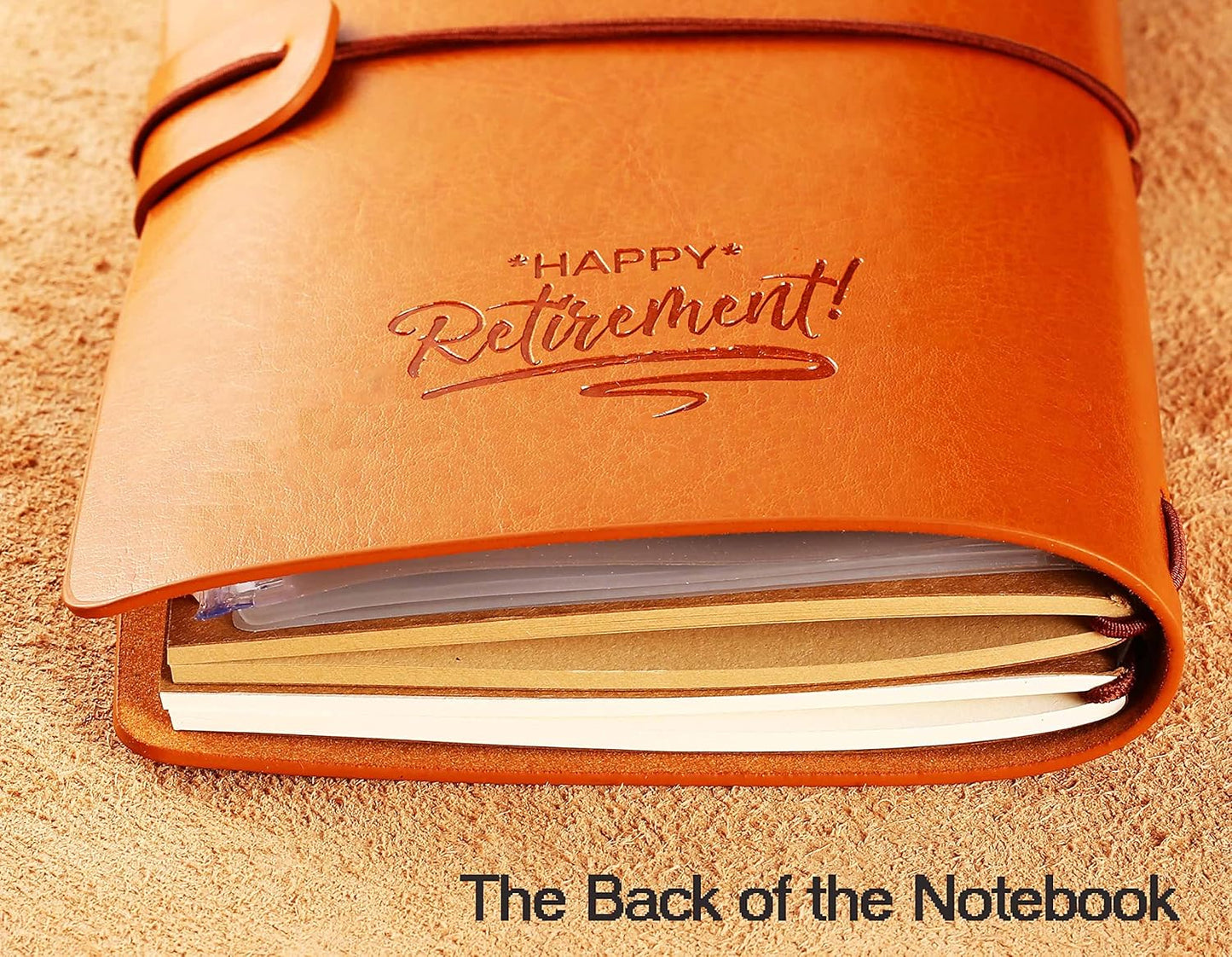 FYSIA Retirement Journal-Happy Retirement Gifts-Retirement Appreciation Gift-Retired-for Boss,Co-workers,Best Friends-Refillable Travel Photo Diary Notebook Gift