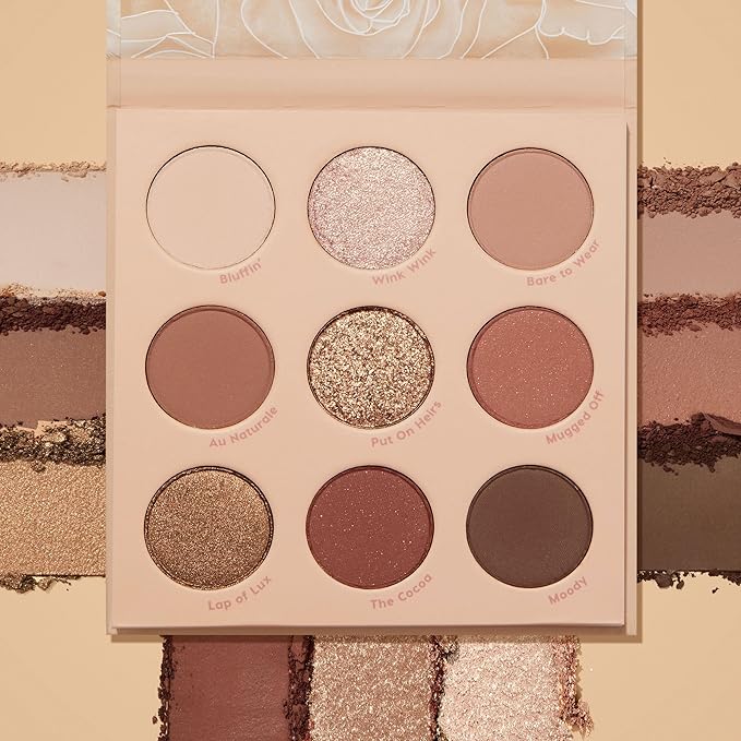 ColourPop Nude Mood Eyeshadow Palette - Brown & Copper Palette with Metallic and Matte Finishes - High-Pigment Eye Makeup with a Long-Wearing Formula (0.3 oz)