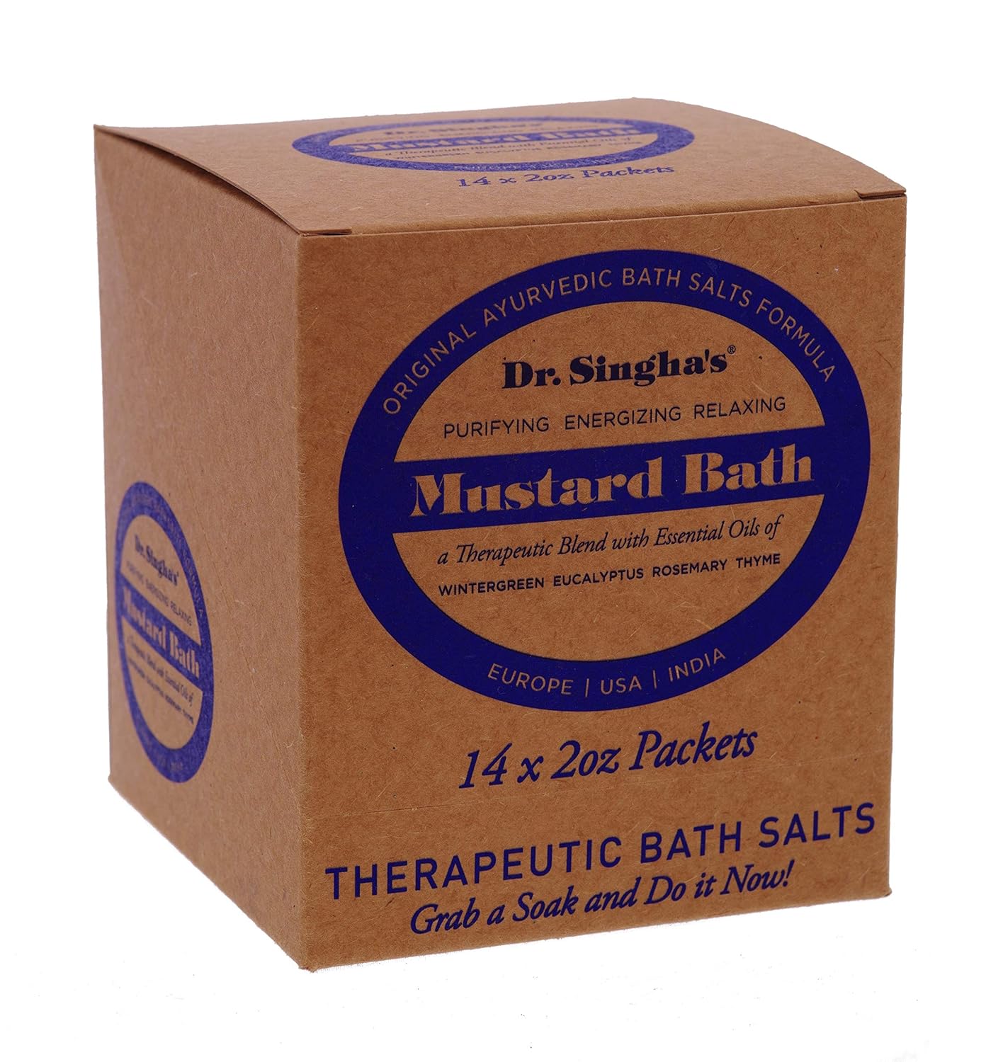 Dr. Singha's Mustard Bath, Therapeutic Bath Salts (2 oz (14 Pack))