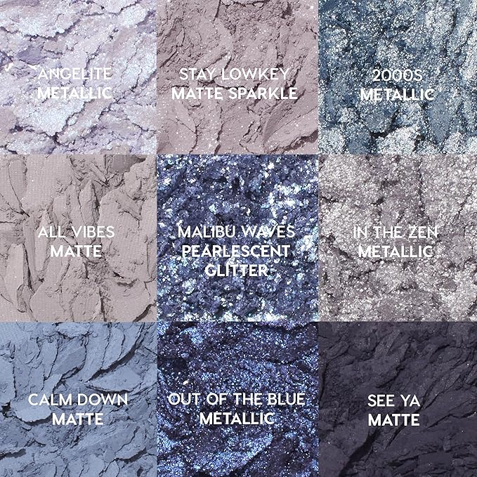 Colourpop So Elemental Eyeshadow Palette - Blue & Silver Shadow Palette with Metallic and Matte Finishes - High-Pigment Eye Makeup with a Long-Wearing Formula (0.3 oz)