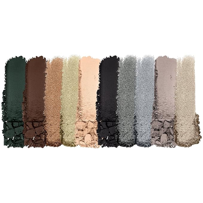 wet n wild Color Icon 10-Pan Eyeshadow Makeup Palette, Blue Lights Off, Long Lasting, Shimmer, Metallic, Glittery, Matte, Rich Smooth Pigment, Cruelty Free