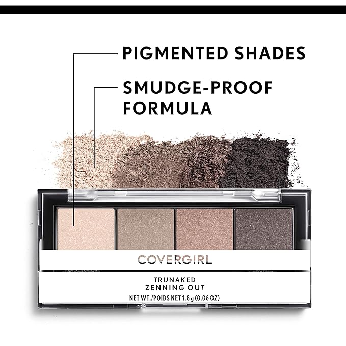 COVERGIRL Trunaked Quad Eyeshadow Palette, Jetsetter, Jetsetter, 0.06 Ounce