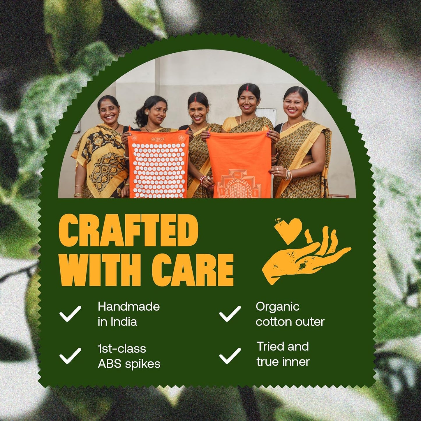 ShaktiMat Classic Acupressure Mat Level 2 Intensity in Shakti Black, Relieves Stress & Tension, Promotes Relaxation & Focus | Similar to Acupuncture, No Needles Required | FSA/HSA Eligible