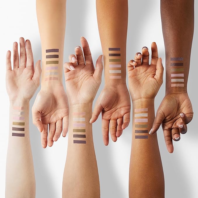 6PCS Cream Eyeshadow Stick Makeup Sets, Metallic And Matte Shimmer Eye Shadow Eye Brightener Stick Pencil Crayon, A10-Quartz Pink