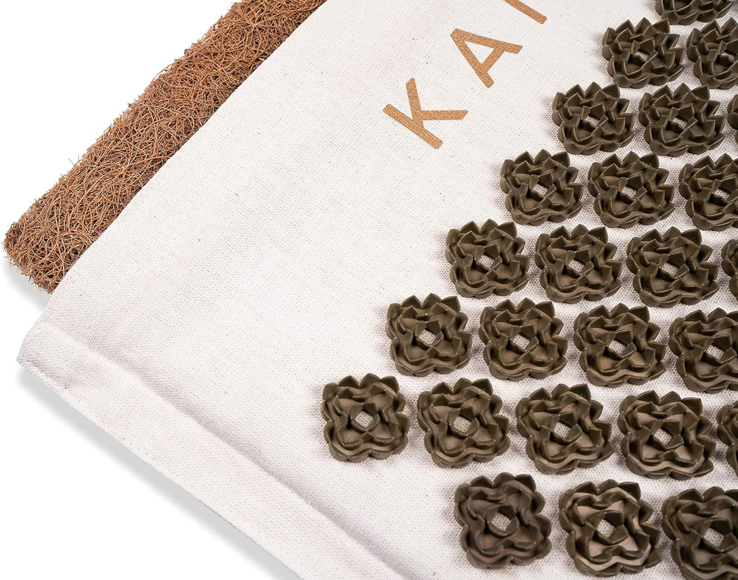 Kanjo Coconut Acupressure Mat with Carry Bag | Eco Friendly Coconut Fiber Core | Neck, Back & Shoulder Pain Relief | Promotes Stress Relief, Relaxation and Headache Relief