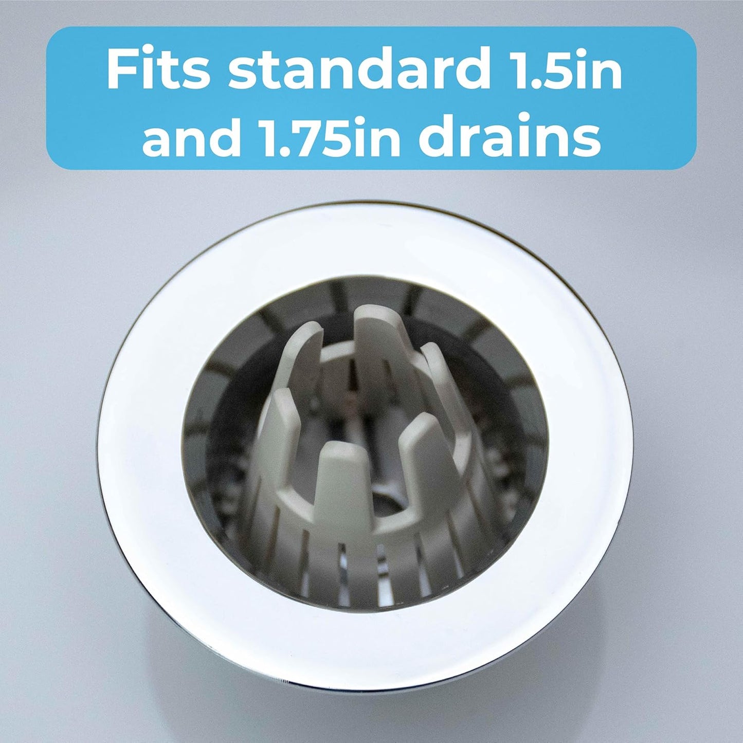 TubClaw 5-Pack Hair Catcher Strainer Drain Protector Trap for Bathtub | Eco-Friendly Bioplastic | Stronger Reusable Version of HairClaw