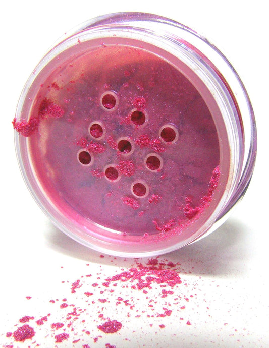 Hot Screaming Pink Purple Fuchsia Magenta Fantasy Fairy Loose Eyeshadow Powder Pigment, Single Glitter Mineral Dust Jar Pot; Talc, Paraben & Cruelty Free, No Animal Testing
