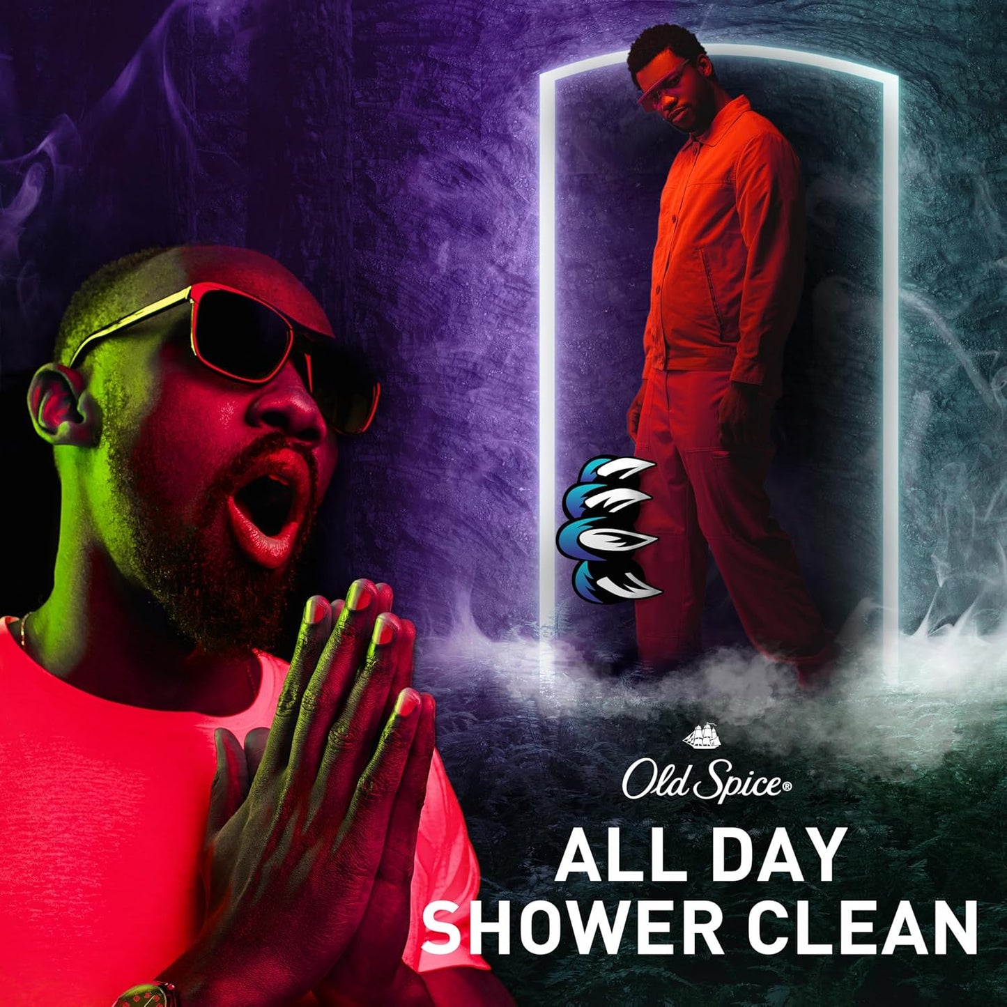 Old Spice Cleansing Body Wash for Men, 3X Defense, 24/7 Shower Fresh with Lasting Scent, 2-in-1 Body & Face Wash, NightPanther with Rich Warm Scent, 33.4 (Pack of 4)