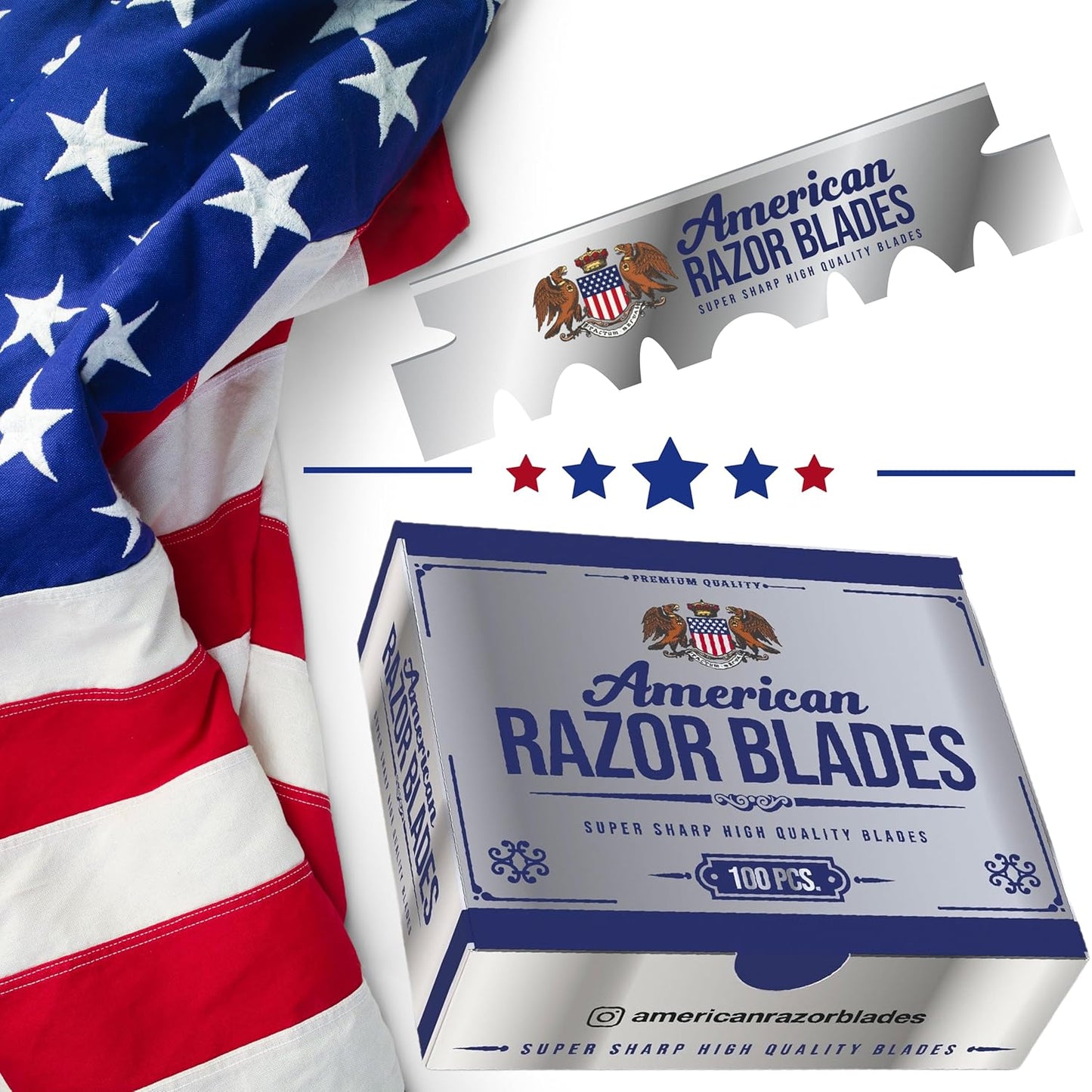 American Razor Blades from The Shave Factory - Single Edge Razor Blades (10)