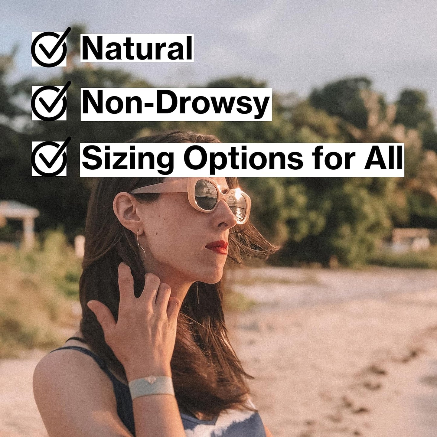 Blisslets Acupressure Relief Band - Cartagena Collection - Parentage (Blue/Camel, Less Than 5 5/8")