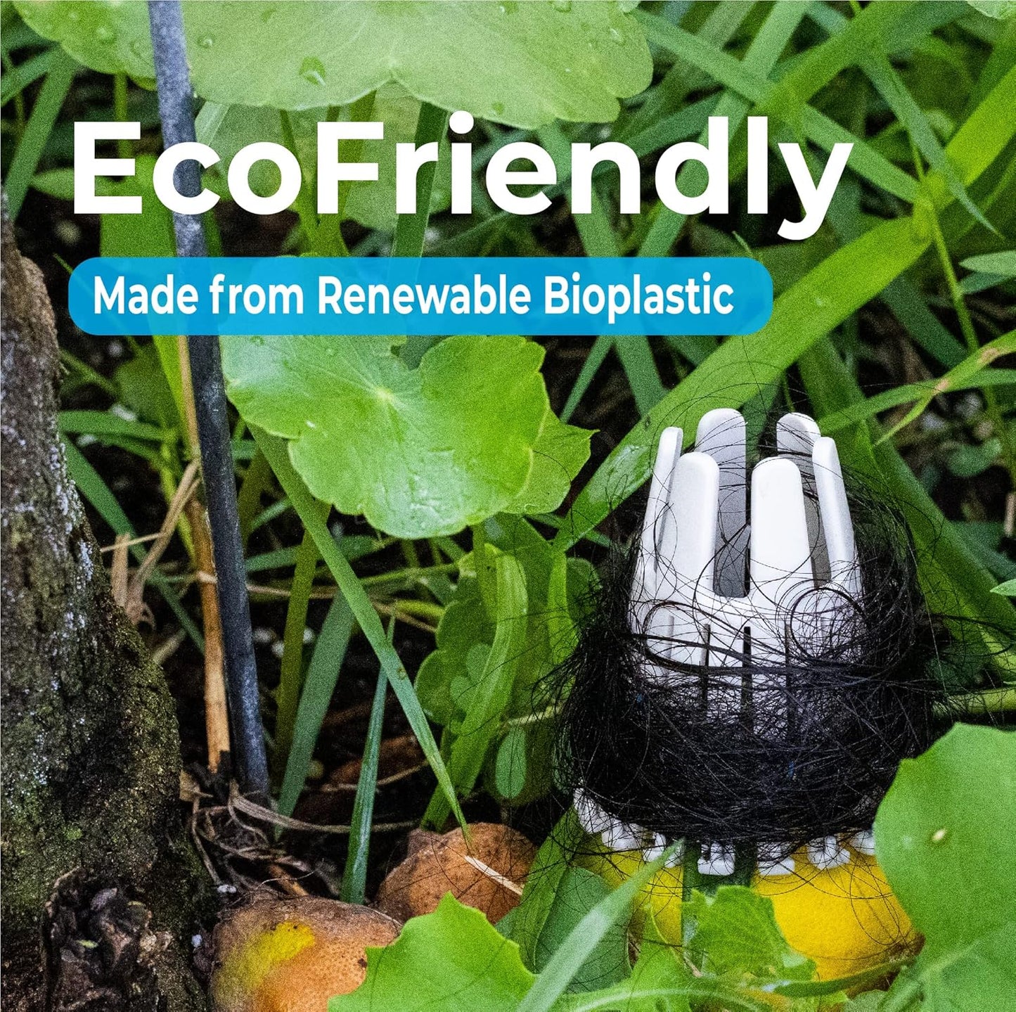 TubClaw 5-Pack Hair Catcher Strainer Drain Protector Trap for Bathtub | Eco-Friendly Bioplastic | Stronger Reusable Version of HairClaw